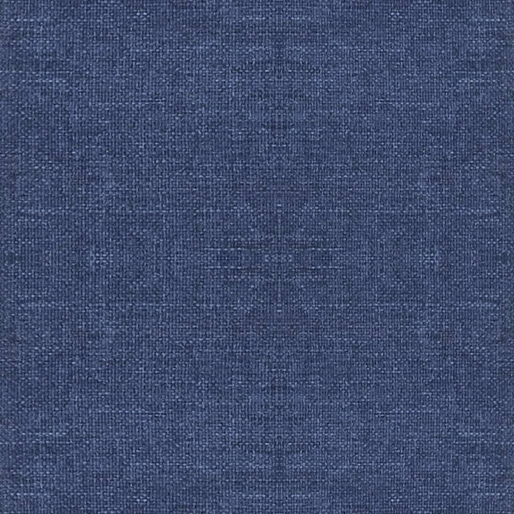 vidaXL Esszimmerstühle 2 Stk. Drehbar Blau Stoff