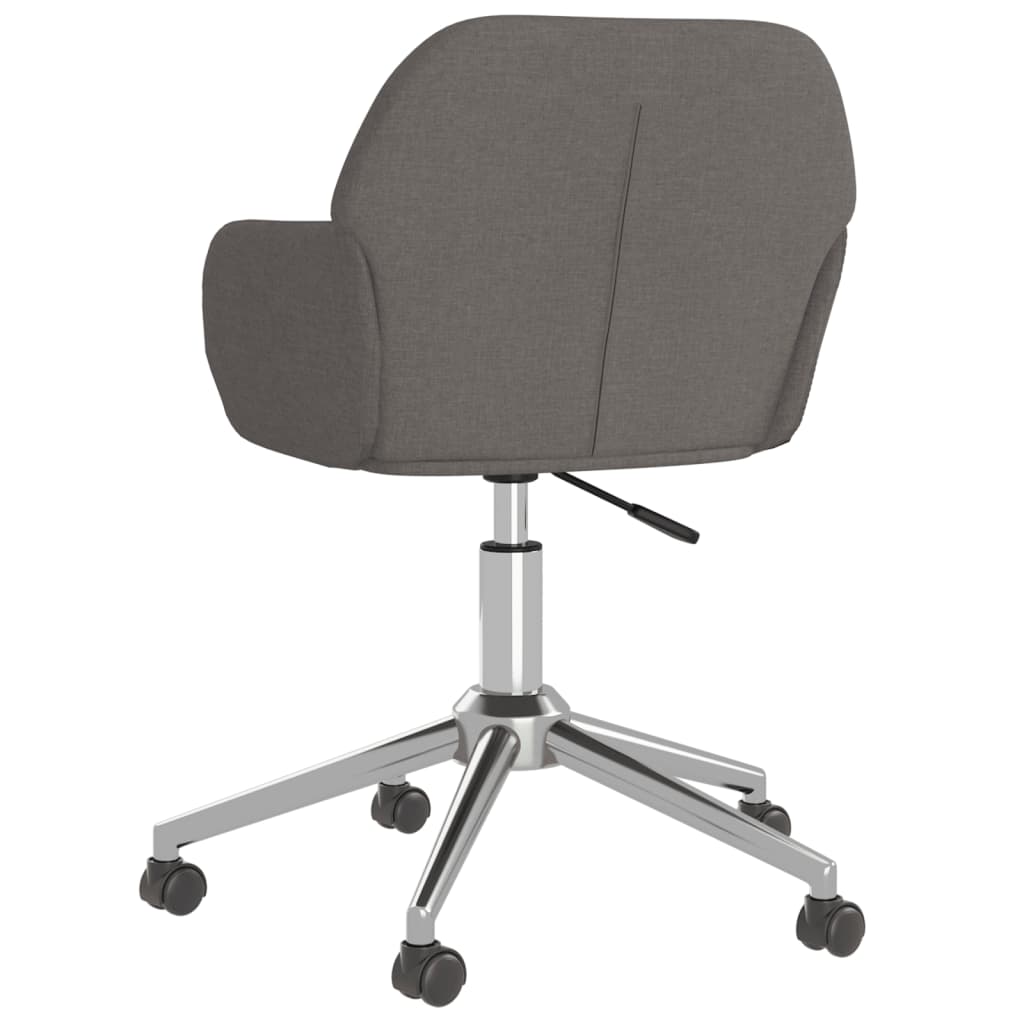 vidaXL Chaises de salle à manger 2 pcs Pivotantes Gris foncé Tissu
