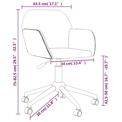 vidaXL Chaises de salle à manger 2 pcs Pivotantes Vert foncé Tissu