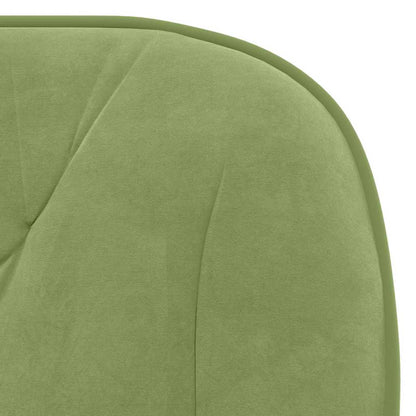 vidaXL Chaises de salle à manger pivotantes 2 pcs Vert clair Velours