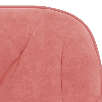 vidaXL Chaises de salle à manger 2 pcs Pivotantes Velours rose