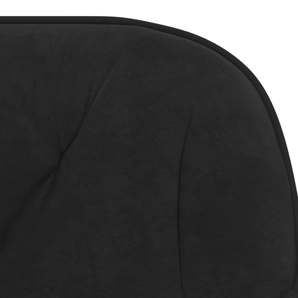vidaXL Chaises de salle à manger pivotantes 2 pcs Velours noir