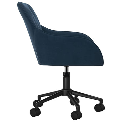 vidaXL Chaises de salle à manger pivotantes 2 pcs Velours bleu