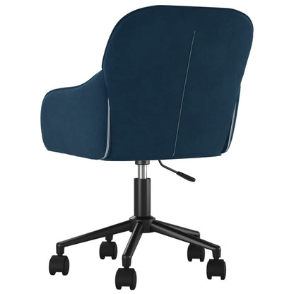 vidaXL Chaises de salle à manger pivotantes 2 pcs Velours bleu