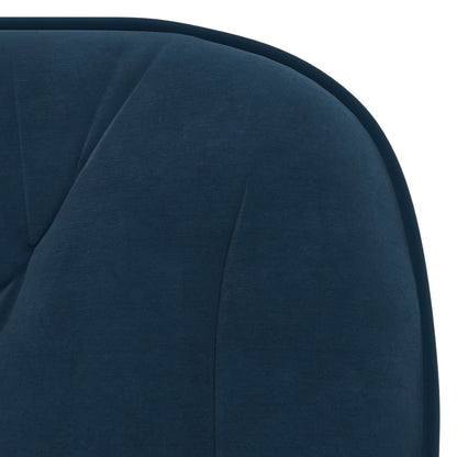 vidaXL Chaises de salle à manger pivotantes 2 pcs Velours bleu