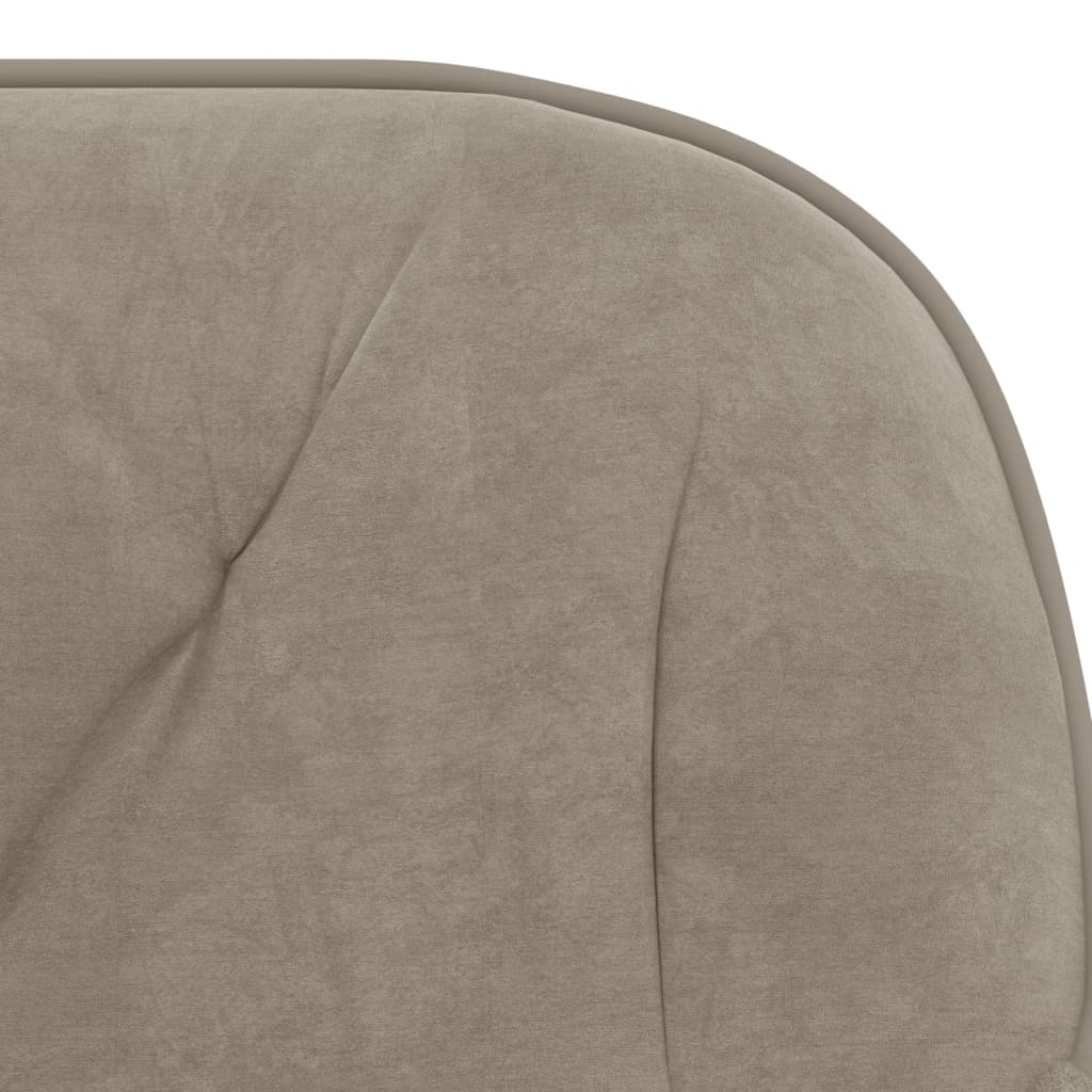 vidaXL Chaises de salle à manger pivotantes 2 pcs Gris clair Velours