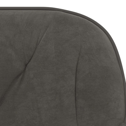 vidaXL Chaises de salle à manger 2 pcs Pivotantes Gris foncé Velours