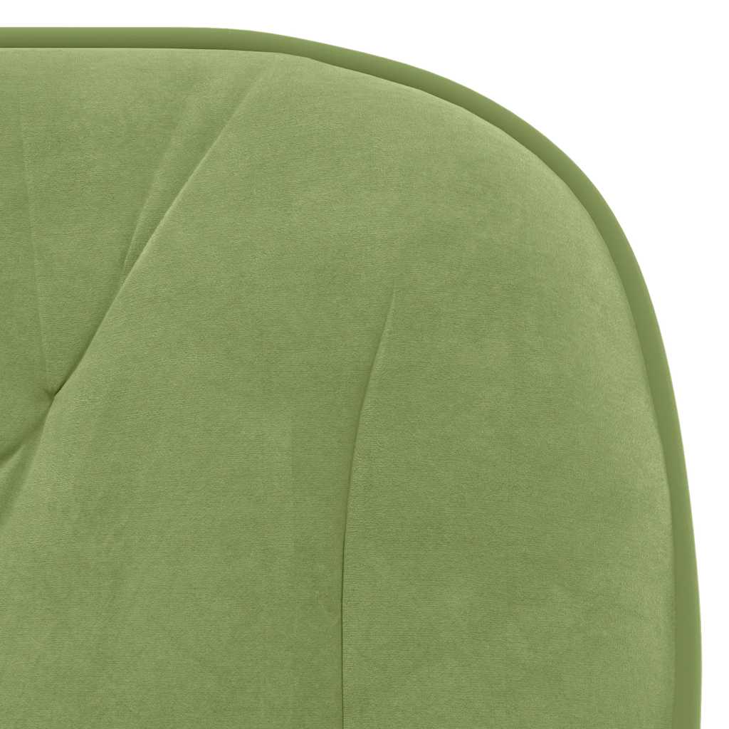 vidaXL Chaises de salle à manger pivotantes 2 pcs Vert clair Velours