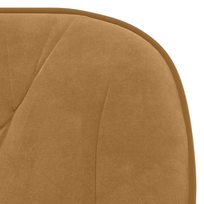 vidaXL Chaises de salle à manger pivotantes 2 pcs Velours marron