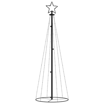 vidaXL LED-Weihnachtsbaum Kegelform Mehrfarbig 108 LEDs 70x180 cm