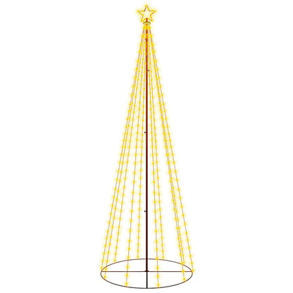 vidaXL LED-Weihnachtsbaum Kegelform Warmweiß 310 LEDs 100x300 cm