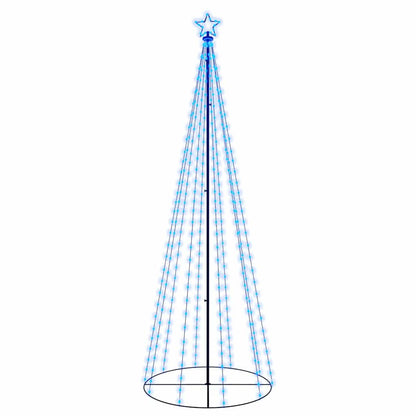 vidaXL LED-Weihnachtsbaum Kegelform Blau 310 LEDs 100x300 cm