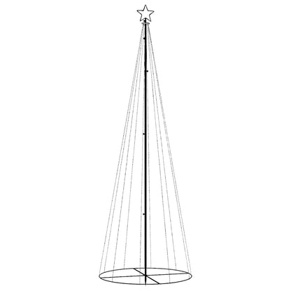 vidaXL LED-Weihnachtsbaum Kegelform Blau 310 LEDs 100x300 cm