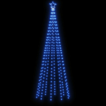 vidaXL LED-Weihnachtsbaum Kegelform Blau 310 LEDs 100x300 cm