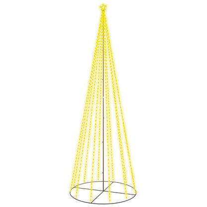 vidaXL LED-Weihnachtsbaum Kegelform Warmweiß 732 LEDs 160x500 cm
