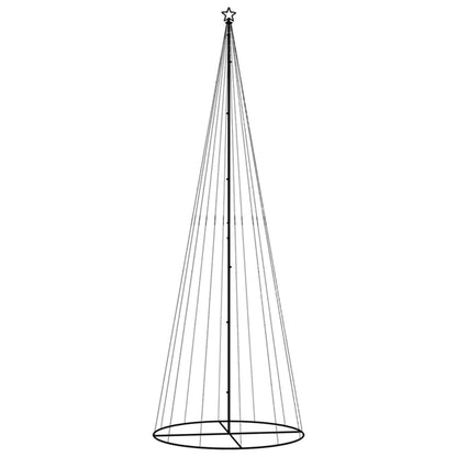 vidaXL LED-Weihnachtsbaum Kegelform Warmweiß 732 LEDs 160x500 cm