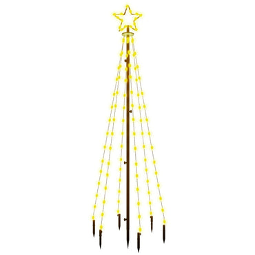 vidaXL LED-Weihnachtsbaum mit Erdnägeln Warmweiß 108 LEDs 180 cm