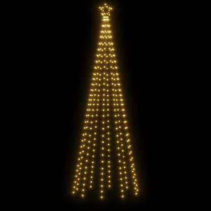vidaXL LED-Weihnachtsbaum mit Erdnägeln Warmweiß 310 LEDs 300 cm