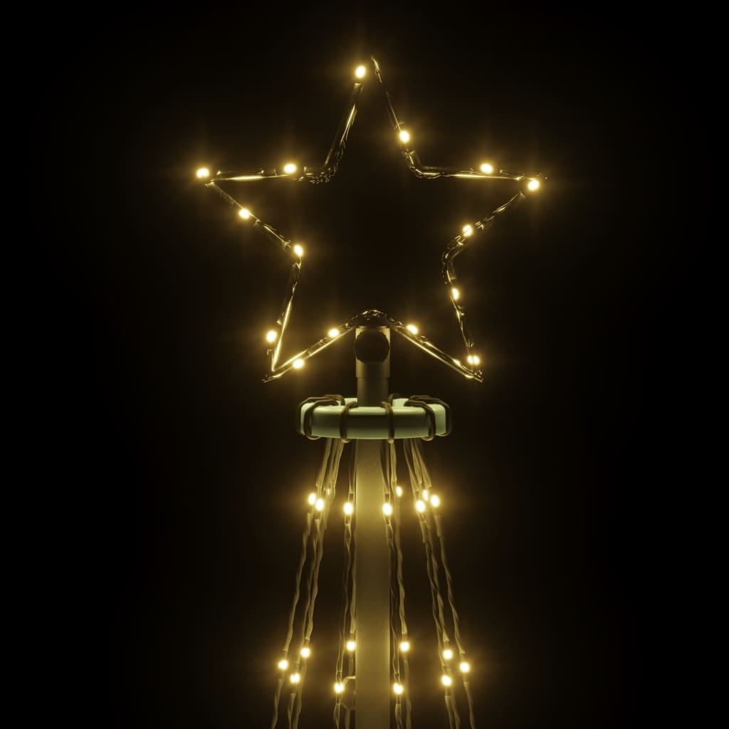 vidaXL LED-Weihnachtsbaum mit Erdnägeln Warmweiß 310 LEDs 300 cm