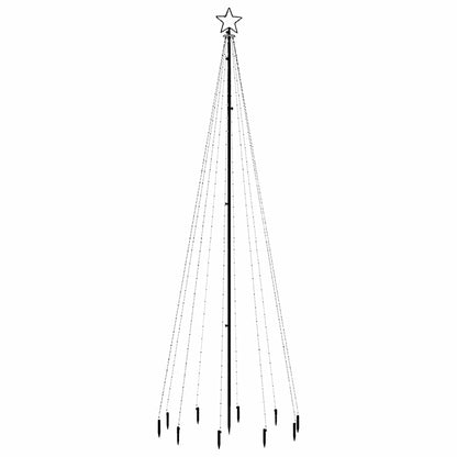 vidaXL Sapin de Noël à LED avec piquets de terre Multicolore 310 LED 300 cm