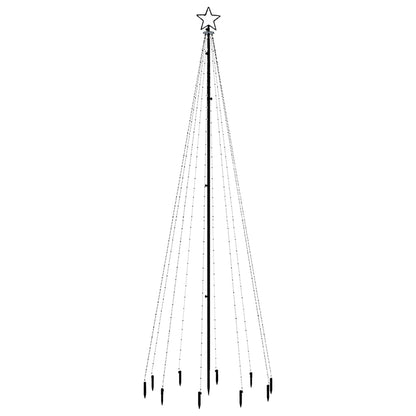 vidaXL LED-Weihnachtsbaum mit Erdnägeln Blau 310 LEDs 300 cm