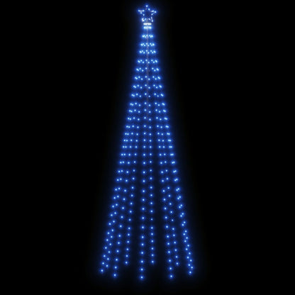 vidaXL LED-Weihnachtsbaum mit Erdnägeln Blau 310 LEDs 300 cm