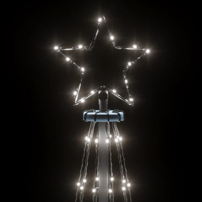 vidaXL LED-Weihnachtsbaum mit Erdnägeln Kaltweiß 732 LEDs 500 cm