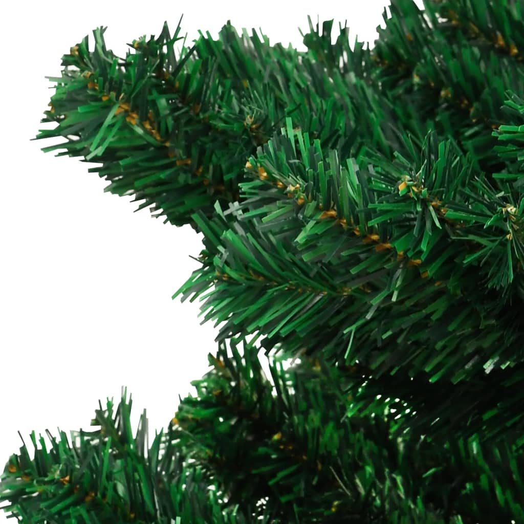 vidaXL Sapin de Noël spirale avec lumières et pot Vert 120 cm