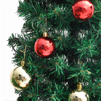 vidaXL Weihnachtsdeko Kaktus mit Ständer und LED Grün 180 cm PVC