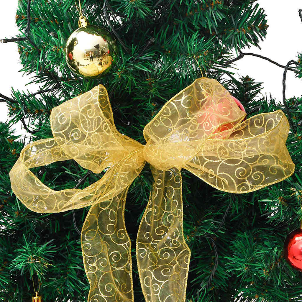 vidaXL Weihnachtskaktus mit Ständer und LED Grün 210 cm PVC