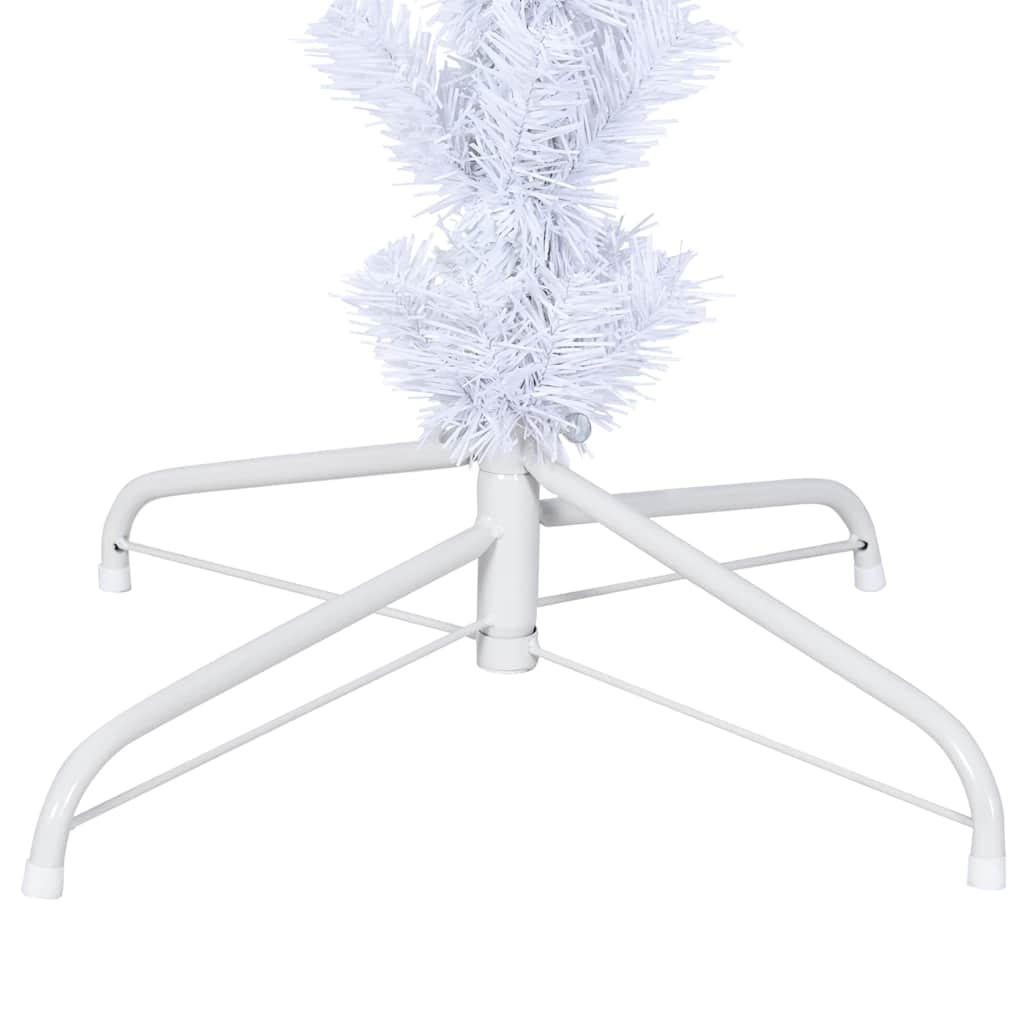 vidaXL Künstlicher Weihnachtsbaum mit Ständer Umgekehrt Weiß 210 cm
