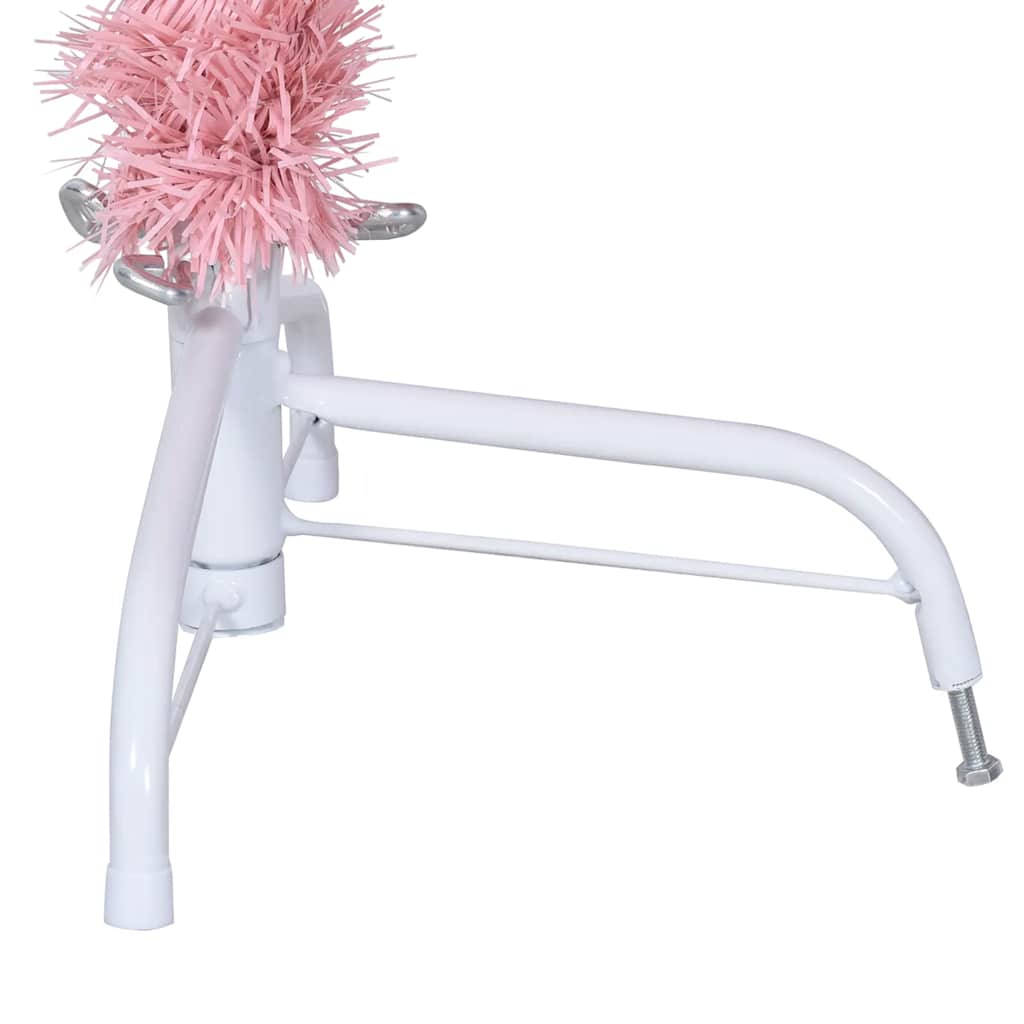 vidaXL Künstlicher Halb-Weihnachtsbaum mit Ständer Rosa 150 cm PVC