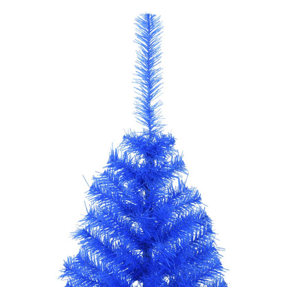 vidaXL Künstlicher Halb-Weihnachtsbaum mit Ständer Blau 120 cm PVC