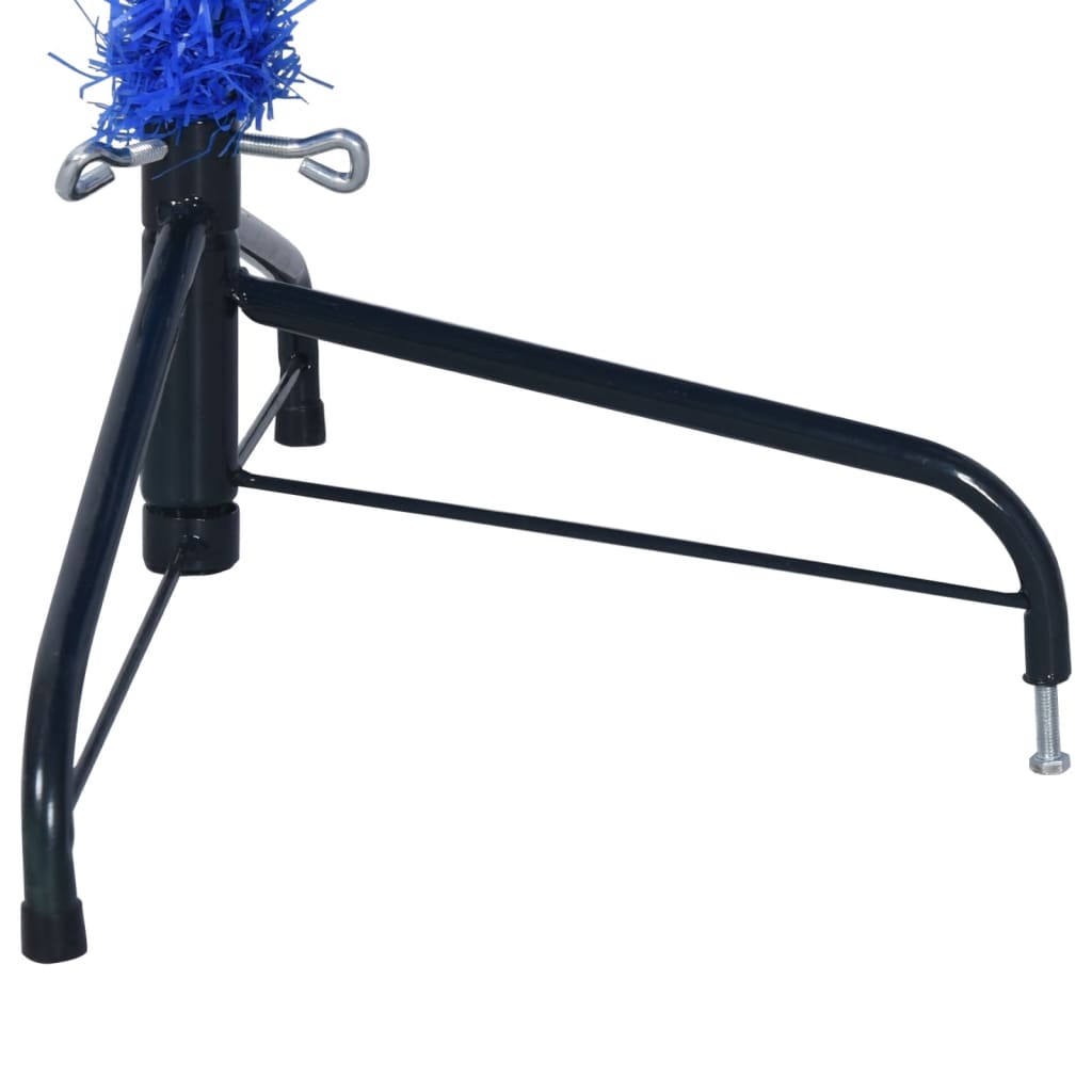 vidaXL Künstlicher Halb-Weihnachtsbaum mit Ständer Blau 210 cm PVC