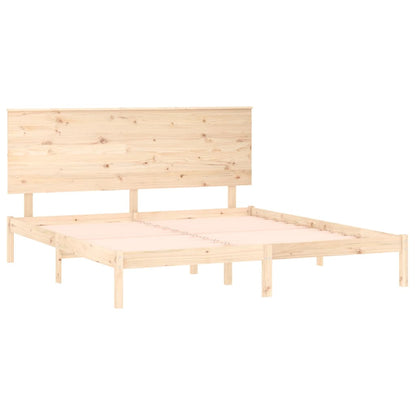 vidaXL Massivholzbett ohne Matratze 160x200 cm Kiefernholz