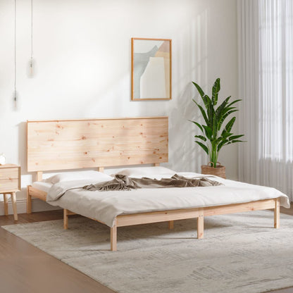 vidaXL Massivholzbett ohne Matratze 160x200 cm Kiefernholz