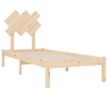 vidaXL Massivholzbett 75x190 cm