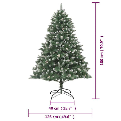 vidaXL Künstlicher Weihnachtsbaum mit Ständer 180 cm PVC