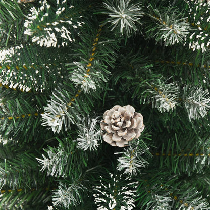 vidaXL Künstlicher Weihnachtsbaum mit Ständer Schlank 210 cm PVC