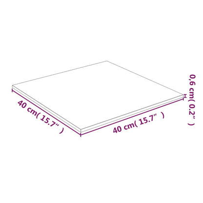 vidaXL Plateau de table Transparent 40x40 cm Verre trempé