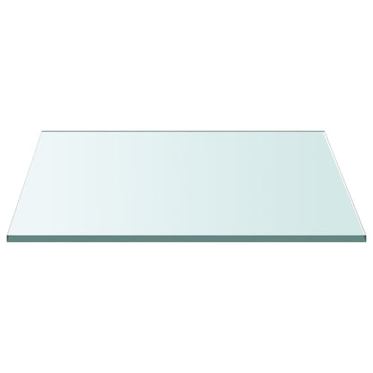 vidaXL Plateau de table Transparent 50x50 cm Verre trempé