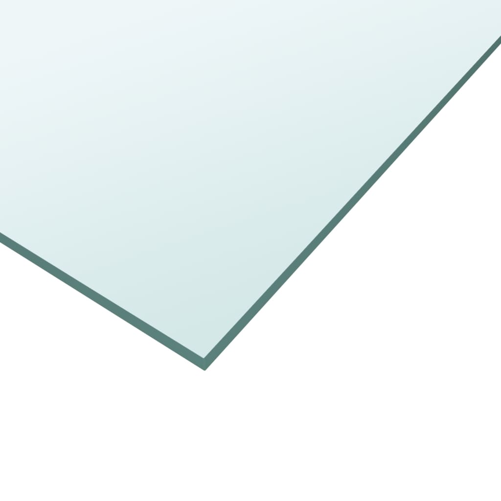 vidaXL Plateau de table Transparent 50x50 cm Verre trempé