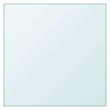vidaXL Plateau de table transparent 60x60 cm en verre trempé