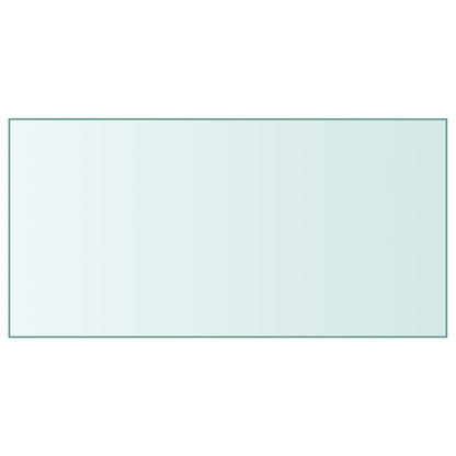 vidaXL Plateau de table Transparent 50x100 cm Verre trempé