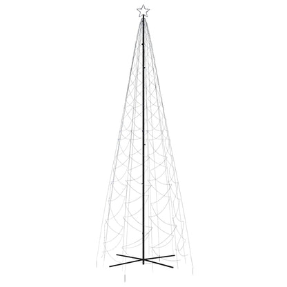 vidaXL LED-Weihnachtsbaum Kegelform Blau 1400 LEDs 160x500 cm