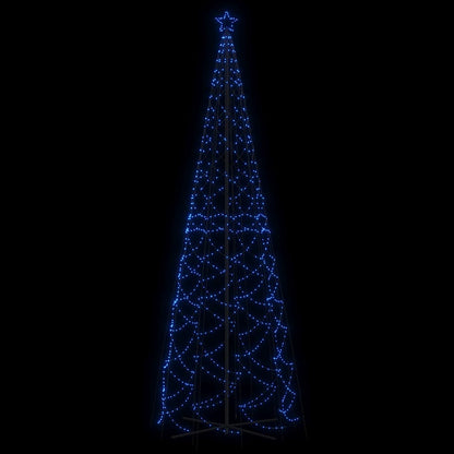 vidaXL LED-Weihnachtsbaum Kegelform Blau 1400 LEDs 160x500 cm