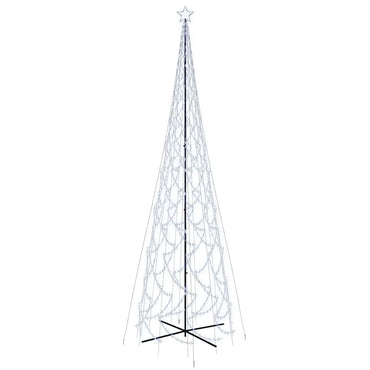 vidaXL LED-Weihnachtsbaum Kegelform Kaltweiß 3000 LEDs 230x800 cm
