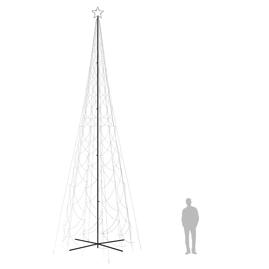 vidaXL LED-Weihnachtsbaum Kegelform Blau 3000 LEDs 230x800 cm
