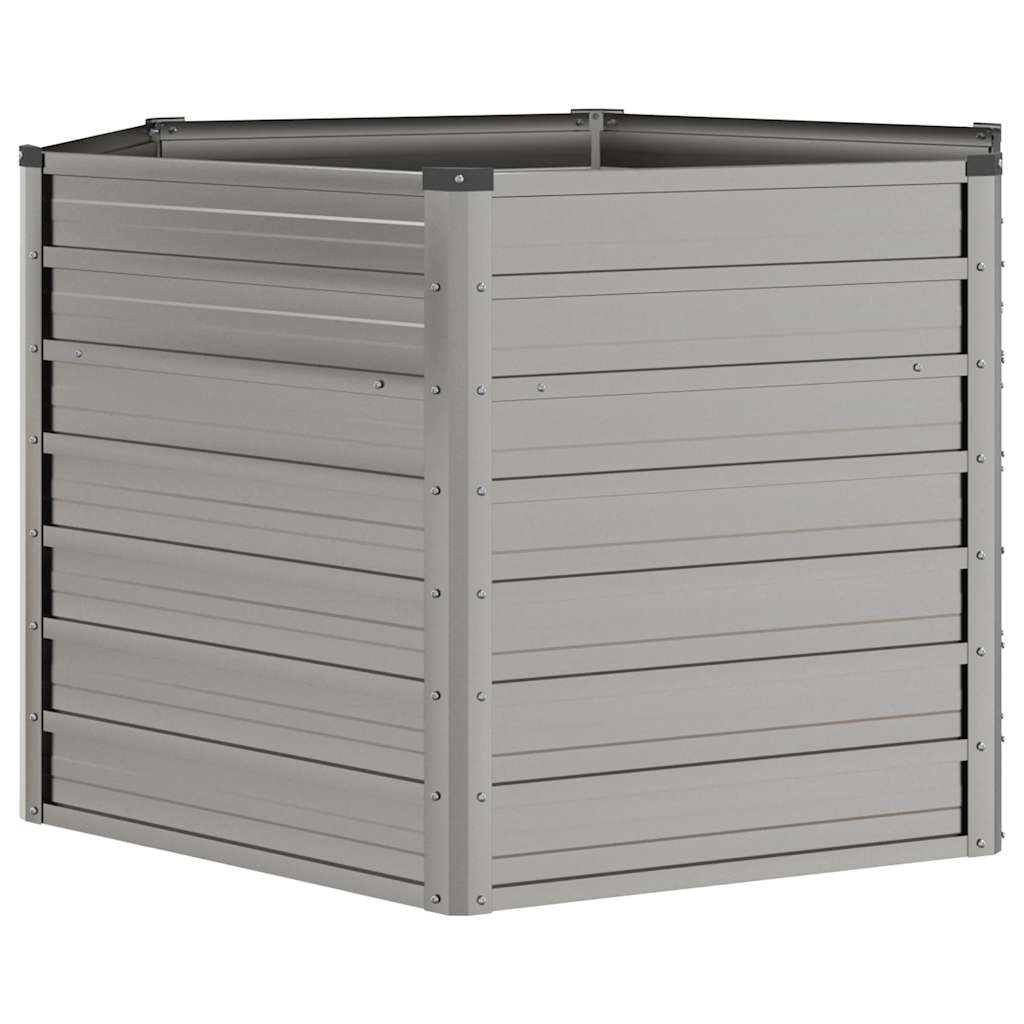vidaXL Carré potager rouillé 129x129x77 cm Acier Corten