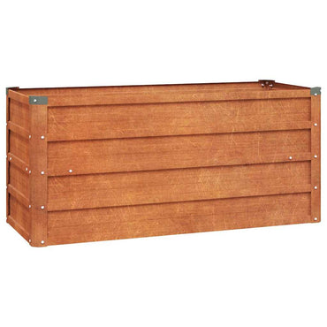 vidaXL Carré potager Rouille 100x40x45 cm Acier Corten